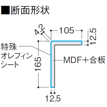 玄関造作材 L型框 特殊加工化粧シート DAIKEN(旧:大建工業)