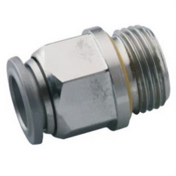 空圧ストレートねじ付きアダプタ コネクタA：G 3/8 オス コネクタB：プッシュイン10 mm チューブねじ込み NORGREN