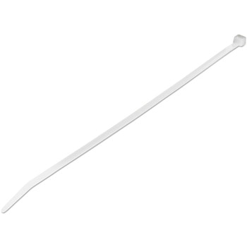 結束バンド/ナイロンケーブルタイ/1000本入りパック/ホワイト/長さ25cm/幅4mm/ケーブル束の直径68mm/引張強度22kg/UL94V-2規格認定品 StarTech.com