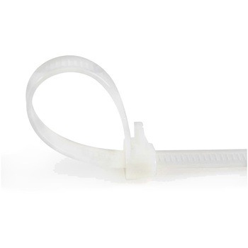 結束バンド リピートタイプ/繰り返し使えるリピートタイ/100本入りパック/ホワイト/長さ12.5cm/幅7mm/ケーブル束の直径30mm/引張強度22kg/屋内、屋外対応/UL94V-2規格認定品 StarTech.com