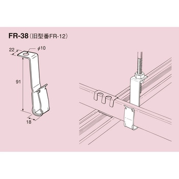 FR-38 軽天バー (Fラック) 南電機 1箱(20個) FR-38 - 【通販モノタロウ】