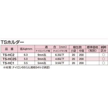 TSホルダー (ナイロン66) 南電機