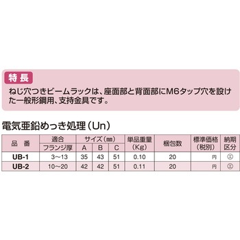 吊りボルト中間支持金具 南電機