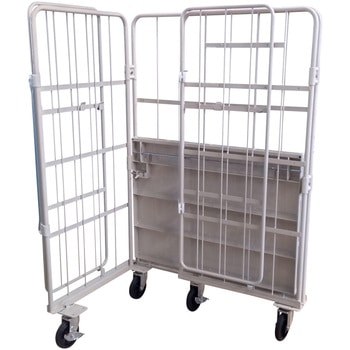 床板スチール製コンビテナー 観音扉付き 大和