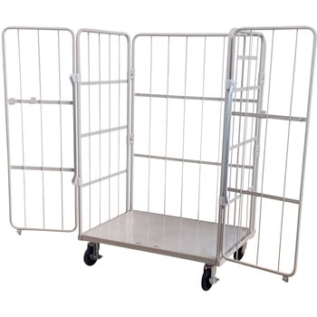 床板スチール製コンビテナー 観音扉付き 大和