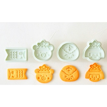 cotta こどもの日クッキー型(こいのぼり・くま・柏餅ねこ・金太郎) cotta
