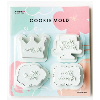 cotta  筆記体メッセージクッキー型 cotta