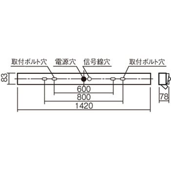 電池内蔵型非常用LED(常時・非常時LED点灯) 一体型階段灯 スリムタイプ 40形 Panasonic(パナソニック)