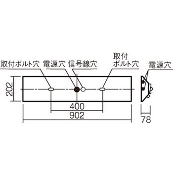 電池内蔵型非常用LED(常時・非常時LED点灯) 一体型階段灯 ワイドタイプ 20形 Panasonic(パナソニック)