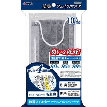 防臭フェイスマスク 10枚入 高儀