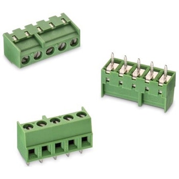 基板用端子台 2433シリーズ 3.81mmピッチ 1列 7極 緑 1袋 250個入 WURTH ELEKTRONIK