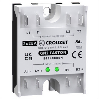 ソリッドステートリレー 最大負荷電流：25 A 最大負荷電圧：280 Vrms パネルマウント CROUZET