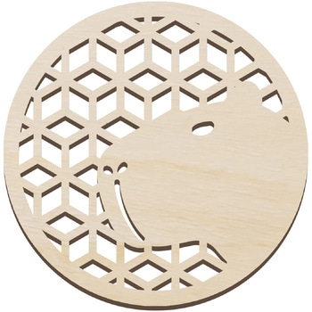 木製コースター Φ100mm アーテック[学校教材・教育玩具]