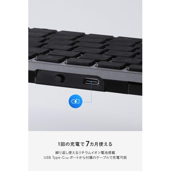 テンキーレス ワイヤレスキーボード Bluetooth & 無線2.4GHz両対応 日本語配列 超薄型 充電式 Precisionist エレコム