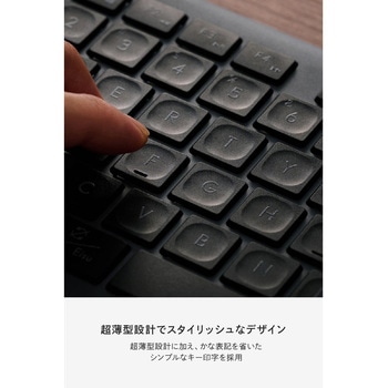 フルサイズ ワイヤレスキーボード Bluetooth & 無線2.4GHz両対応 日本語配列 超薄型 充電式 Precisionist エレコム