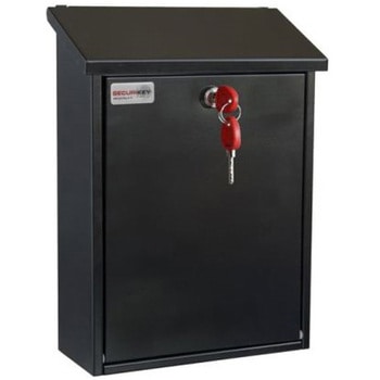 Post Box Std Top Load Black Securikey