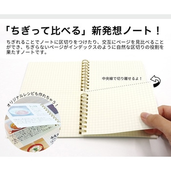 ちぎれるノート リングタイプ TwoDucks