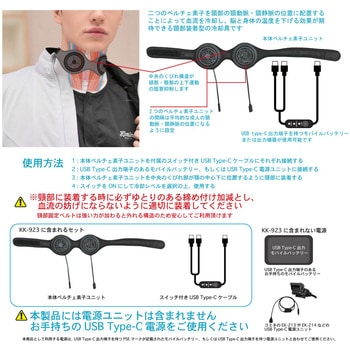 KK-923 ペルチェ素子ウェアラブル ブレインクーラー コミネ