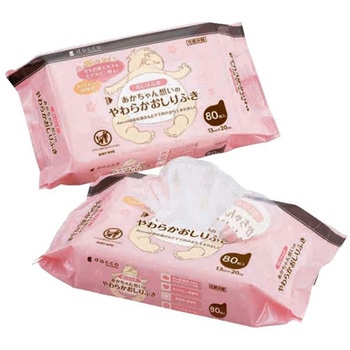 あかちゃん想いのやわらかおしりふき80 1個 80枚入 オオサキメディカル
