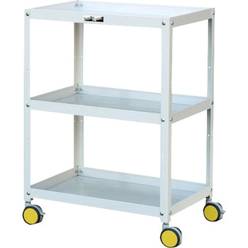 スチール製ワゴン色彩(イロドリ) 3段オープンタイプ ヤマテック