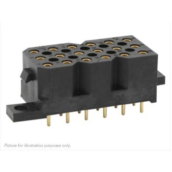 基板接続用ソケット 9 極 5.08mm 3 列 PCBマウント - SOURIAU