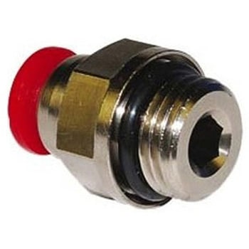 空圧ストレートねじ付きアダプタ コネクタA：G 1/2 オス コネクタB：プッシュイン10 mm チューブねじ込み 1袋 10個入 NORGREN