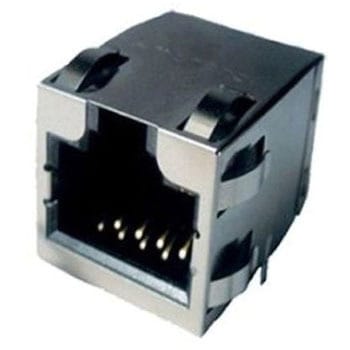 RJ45 モジュラーコネクタ メス RJ45コネクタ PCBマウント Cat5e AMPHENOL