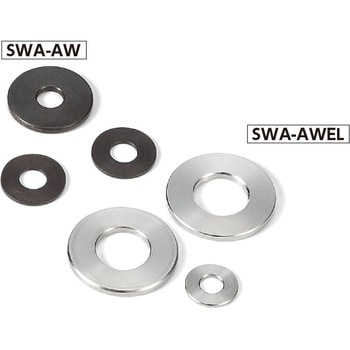 SWA-10-12-5-AW 調整座金(スティール製・四三酸化鉄皮膜) 1個 鍋屋