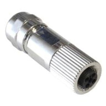 丸型コネクタ 4極 M12 ケーブルマウント パネルマウント BULGIN