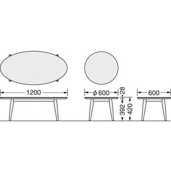 ラウンジ用テーブル LION (ライオン事務器)