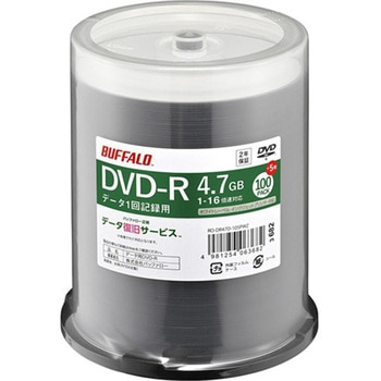 光学メディア DVD-R PCデータ用 4.7GB 法人チャネル向け RO-DR47Dシリーズ BUFFALO(バッファロー)