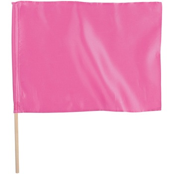 サテン中旗  旗:W50×H36cm 旗竿:57cm(Φ12mm) アーテック[学校教材・教育玩具]