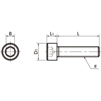 SPE-#4-40-1/4-C 樹脂ねじ(PEEK / 六角穴付きボルト / インチねじ) 1個