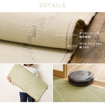 洗えるい草風カーペット モンド 萩原