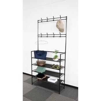 シンプルフックラック5段 トレードワン