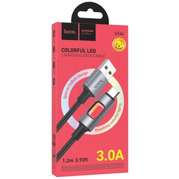 hoco U144 カラフルLED Type-Cケーブル JTT