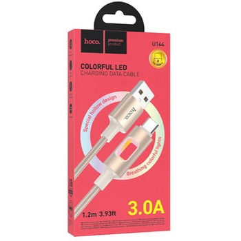 hoco U144 カラフルLED Type-Cケーブル JTT