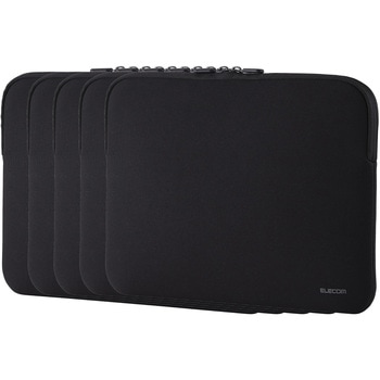 パソコンケース 5個入り 撥水 薄型 耐衝撃 ダブルファスナー スリーブ エレコム