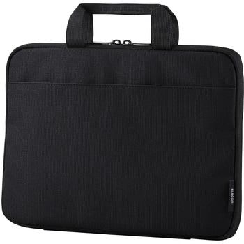 パソコンケース フルオープン PC操作可 撥水 軽量 スリム ハンドル付き 前面収納ポケット エレコム