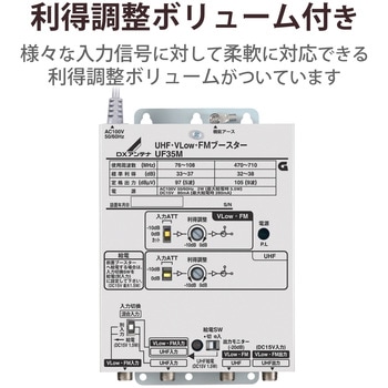 UHF・VLow・FMブースター DXアンテナ
