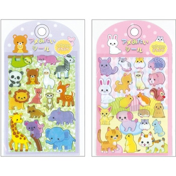 アメみたいシール ワクワク!どうぶつ レモン