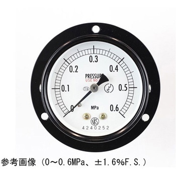 普通形圧力計(Φ60)埋込形D枠(取付穴) AA15-223シリーズ - 長野計器