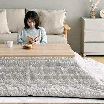 こたつ布団 長方形 105×70-75用 フランネル調 京都絞