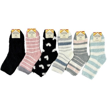 婦人 もこもこソックス/柄こみアソート ゴートレイド