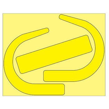 安全帯使用確認ステッカー(大/10枚)6x86mm EA983BMシリーズ エスコ