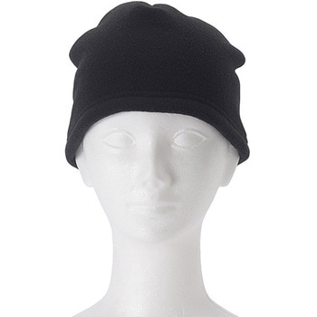 無地フリースビーニー/裏ボア/ブラック ゴートレイド