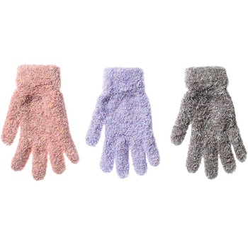 婦人 ふわふわグローブ/ミックスヤーン ゴートレイド