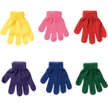 キッズ のびのび手袋/カラー ゴートレイド