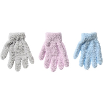 キッズ もこもこ手袋/無地 ゴートレイド