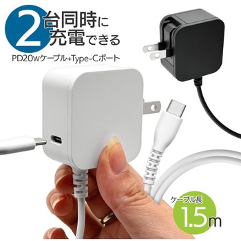 AC充電器 ケーブル直付 ラスタバナナ